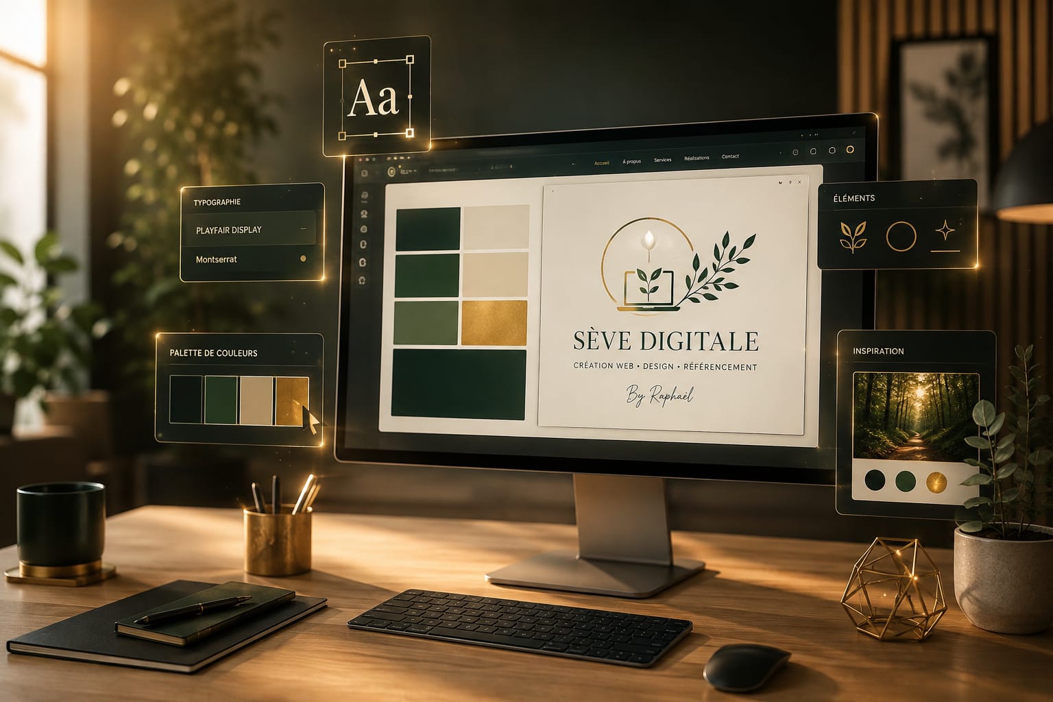 Conception de la direction visuelle d'un site web