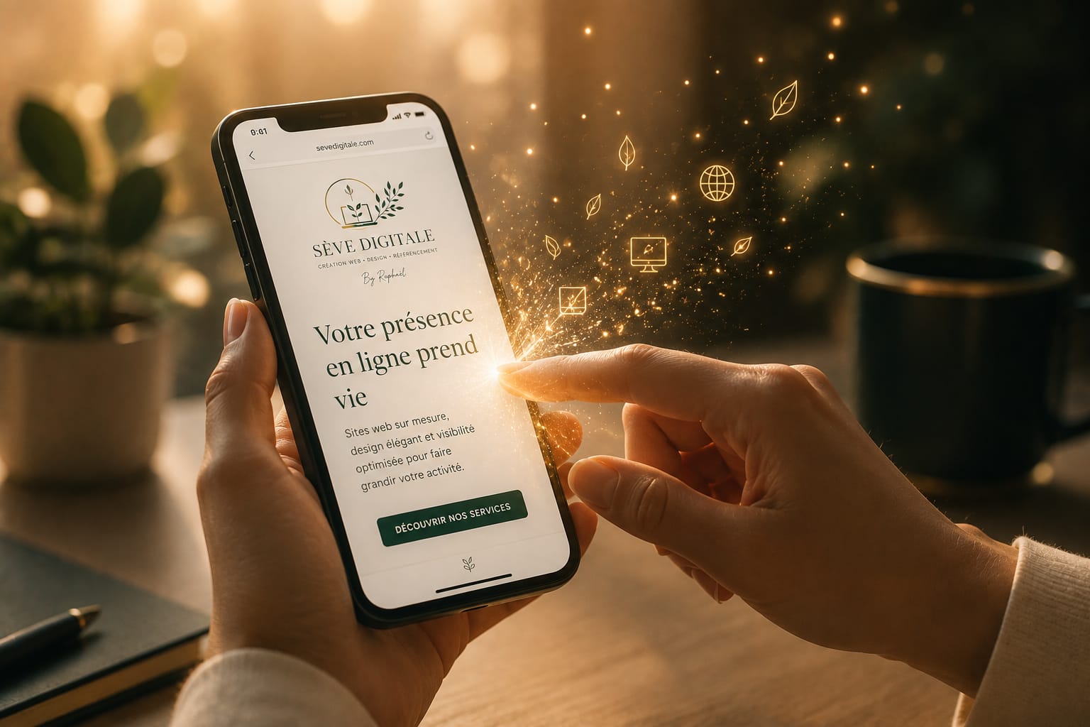 Lancement et mise en ligne d'un site web